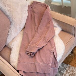 Old Navy Boyfriend Tunic Dusty Rose Pullover Sweatshirt